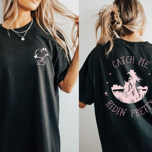 Horse girl shirt, horse riding, equestrian shirt, horse lover shirt, horse riding shirt, coquette horse shirt, gift for equestrian, horse image 2