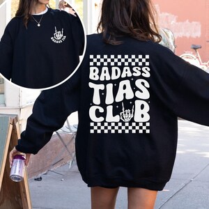Tia Sweatshirt, tia gift, gift for tia, badass tia, tia announcement, tia birthday, new tia gift, gift for aunt, aunt shirt, aunt sweatshirt