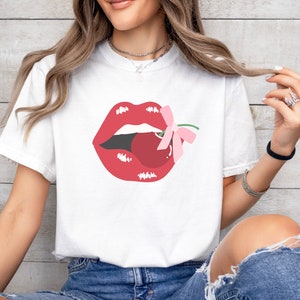 Cherry Lips Tee - Etsy
