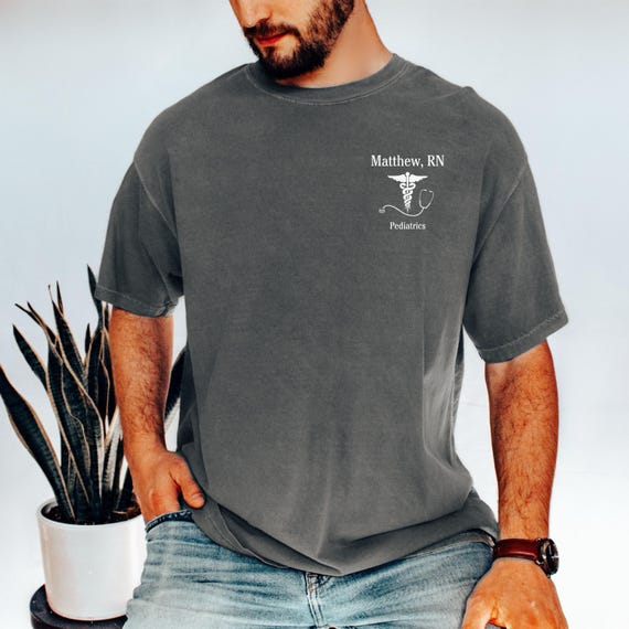 custom male nurse shirt, custom male nurse gift, personalized male nurse gift, custom murse shirt, gift for male nurse, registered nurse man