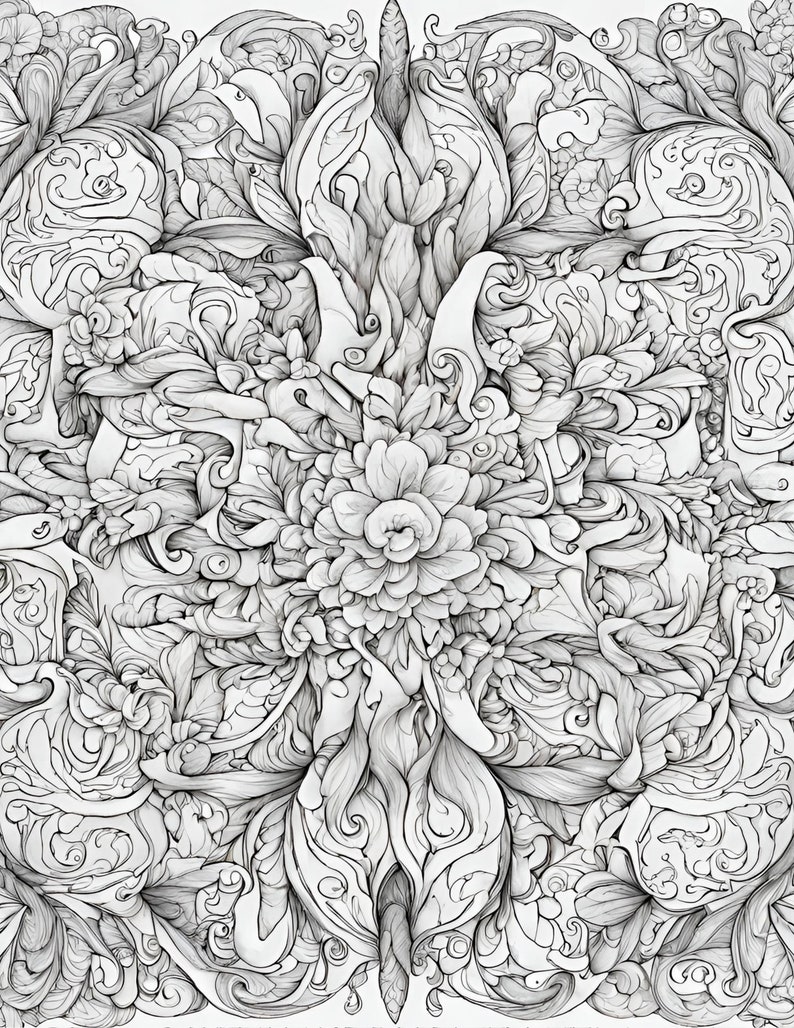 ADHD Coloring Book for Adults, Coloring Book, Abstract Coloring Book - Etsy