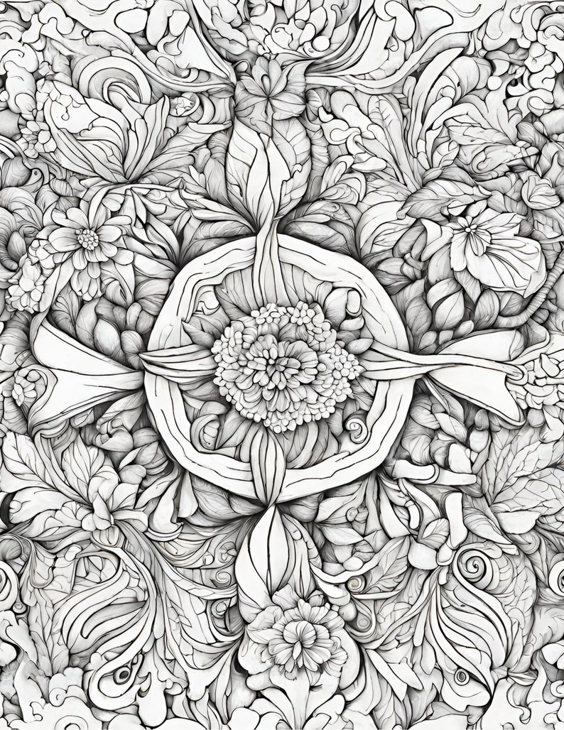 ADHD Coloring Book for Adults, Coloring Book, Abstract Coloring Book - Etsy