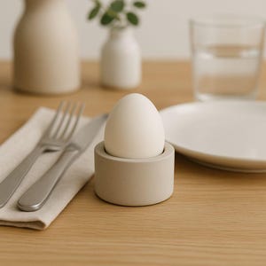 Handmade concrete egg cup | Minimalist concrete egg cup | Decorative concrete accessory | Unique gift | Customizable