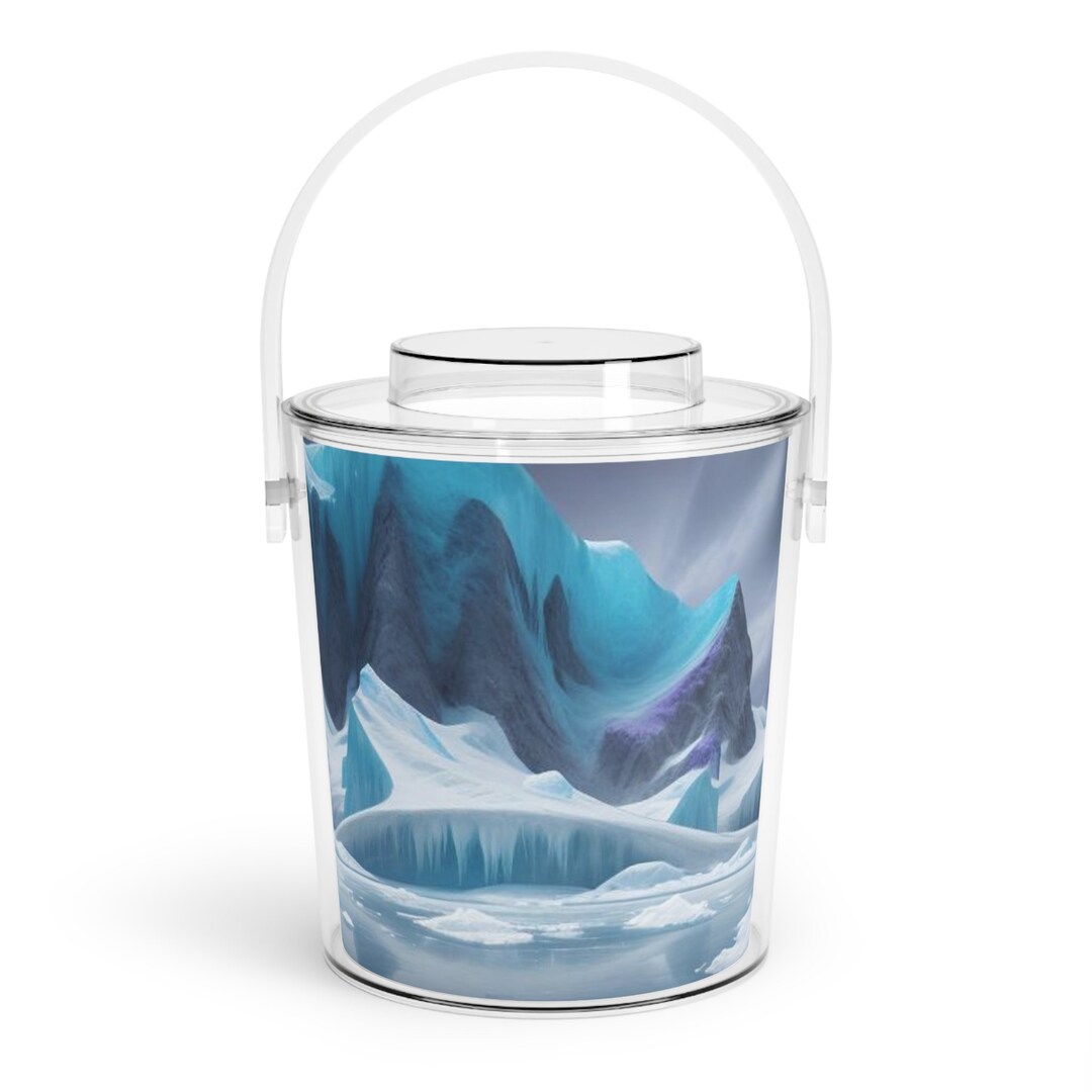 Ice Bucket With Tongs Etsy