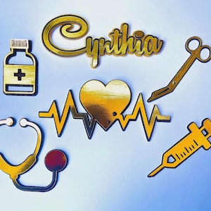 Doctor cake topper Personalised ,Nurse Cake Topper