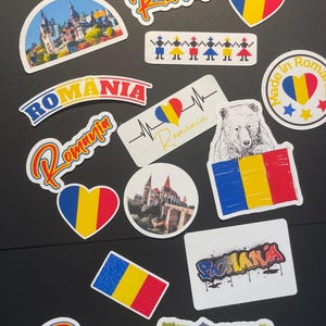 Romania stickers,A4 Sticker Sheet Romania