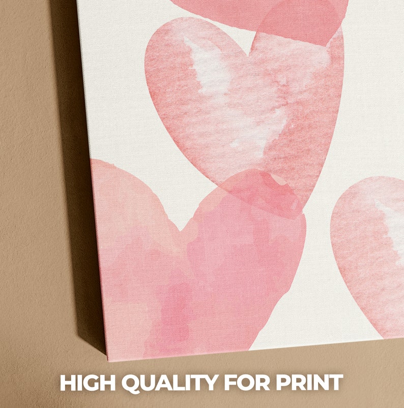 Valentines Day Random Pink Hearts Print Valentines Day Gift Romantic