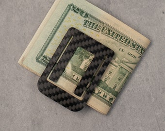 Klip Bill | Carbon Fiber Money Clip | Lightweight minimalist everyday carry wallet | Full Carbon Fiber construction