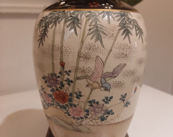 Satsuma vase Kinkozan tsukuru meiji period - late 1800-early - 1900