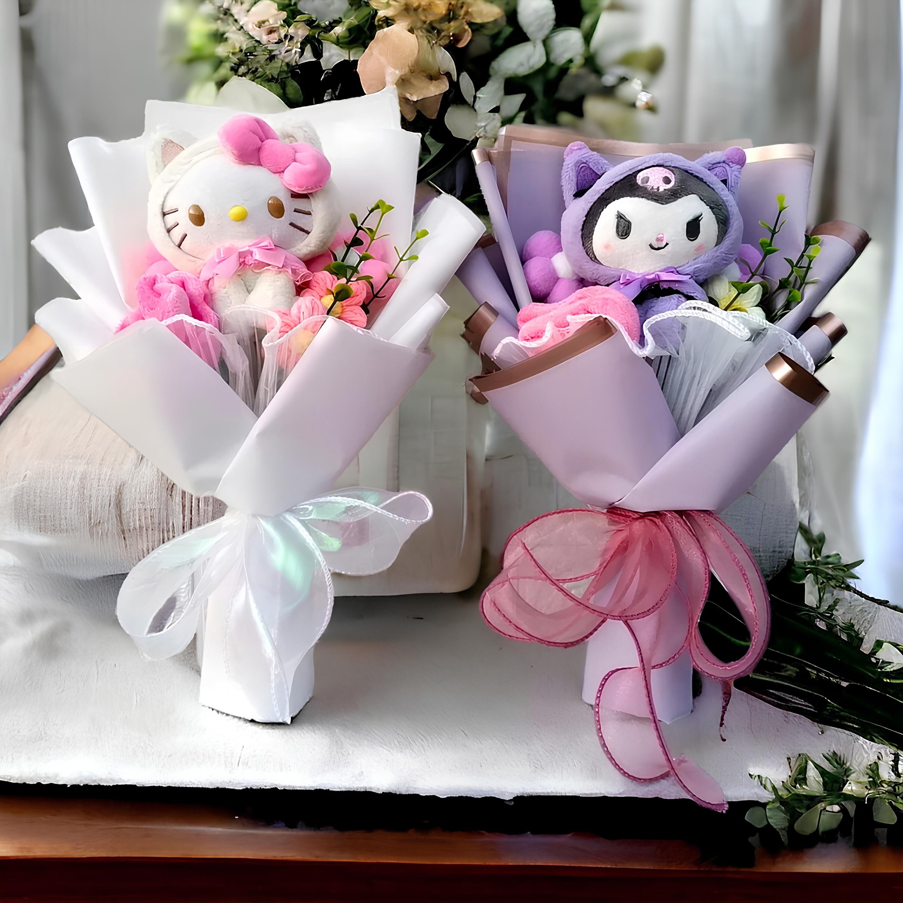 Plush Bouquet - Sanrio Bouquet - Hello Kitty - Kuromi