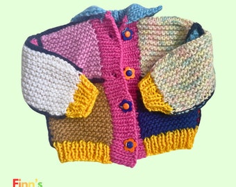 The Harry Cardigan, Ready to ship, Harry Styles Cardigan, 1 - 2 years, Rainbow Cardigan, Toddler Cardigan