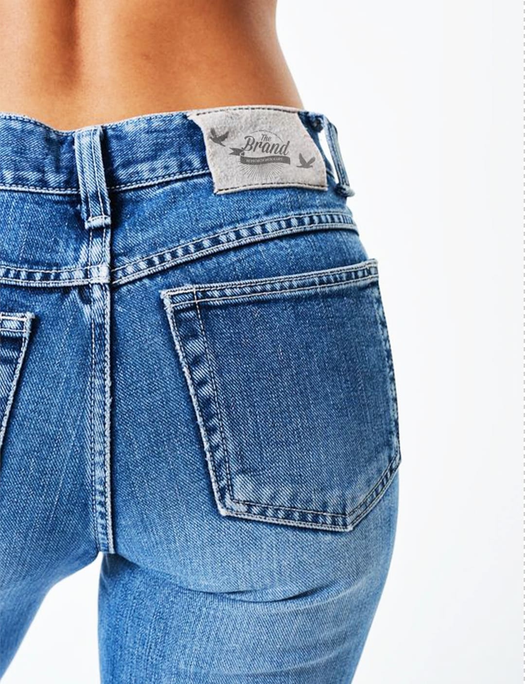 Jeans Bundle for Mockups, Interior Jeans Label Mock Up,digital Product ...
