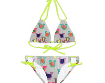 Lucky Horseshoe Strappy Bikini Set