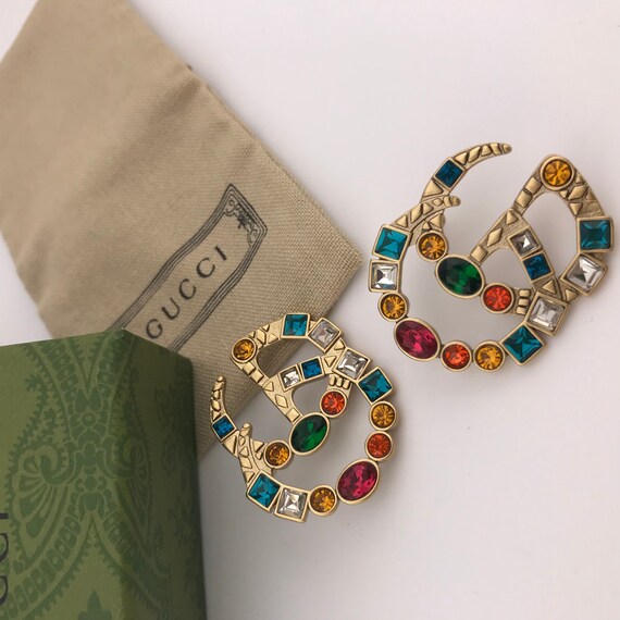 Gucci rainbow earrings deals
