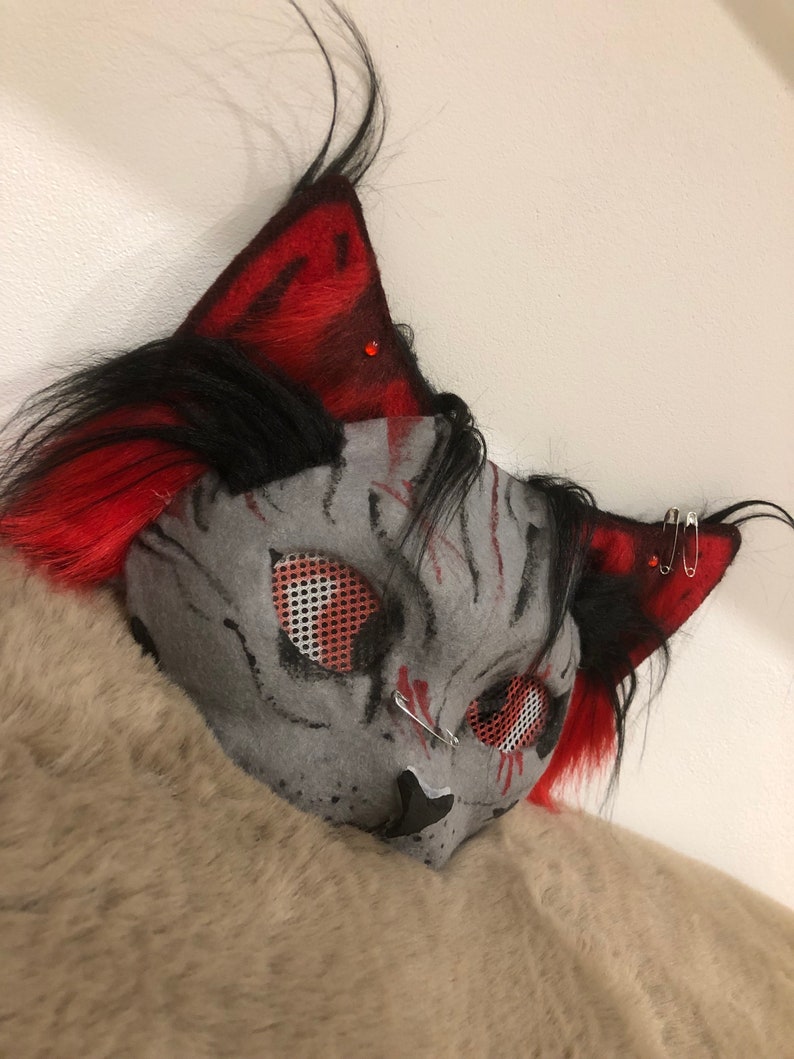 Dämonen Katzen Maske Bild 3