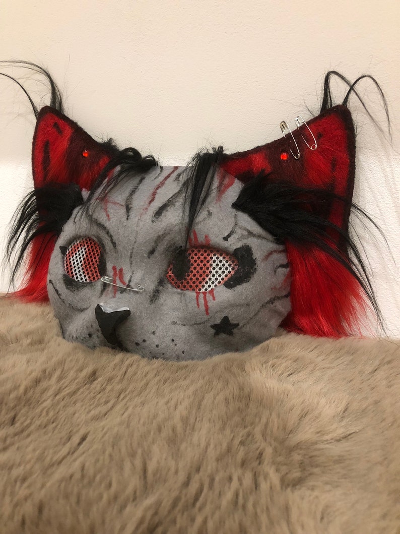 Dämonen Katzen Maske Bild 2