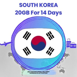 Korea eSIM 20GB For 14 DAYS - Data eSIM