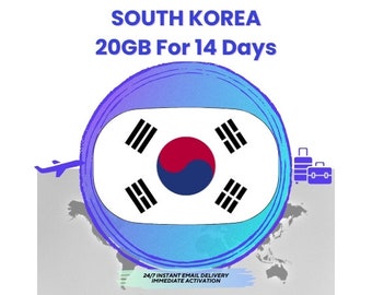 Korea eSIM 20GB For 14 DAYS - Data eSIM