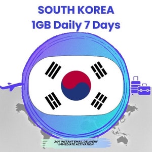 Korea eSIM 1GB DAILY 7 DAYS - Data eSIM