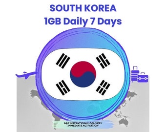 Korea eSIM 1GB DAILY 7 DAYS - Data eSIM