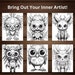 Creepy Cute Animals Coloring Book, Digital Coloring Book for Adults ...