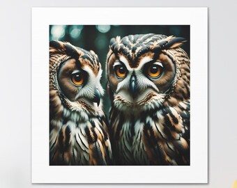 Canvas Owls