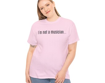 Unisex T for Udio AI musicians. Short back text.