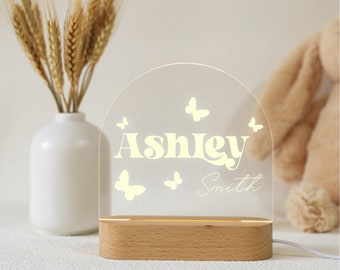 Name Night Light, Personalized Night Light Baby, Custom Night Light With Name, Gift For Kids, Nursery Decor, Bedroom Lamp, Newborn Gift OF32