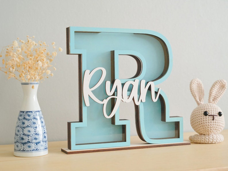 Letter Piggy Bank,Personalized Letter Coin Box, Kids Room Decor, Gift For Boy, Gifts For Kids 2023, Piggy Banks, Alphabet Piggy Bank F14 image 8