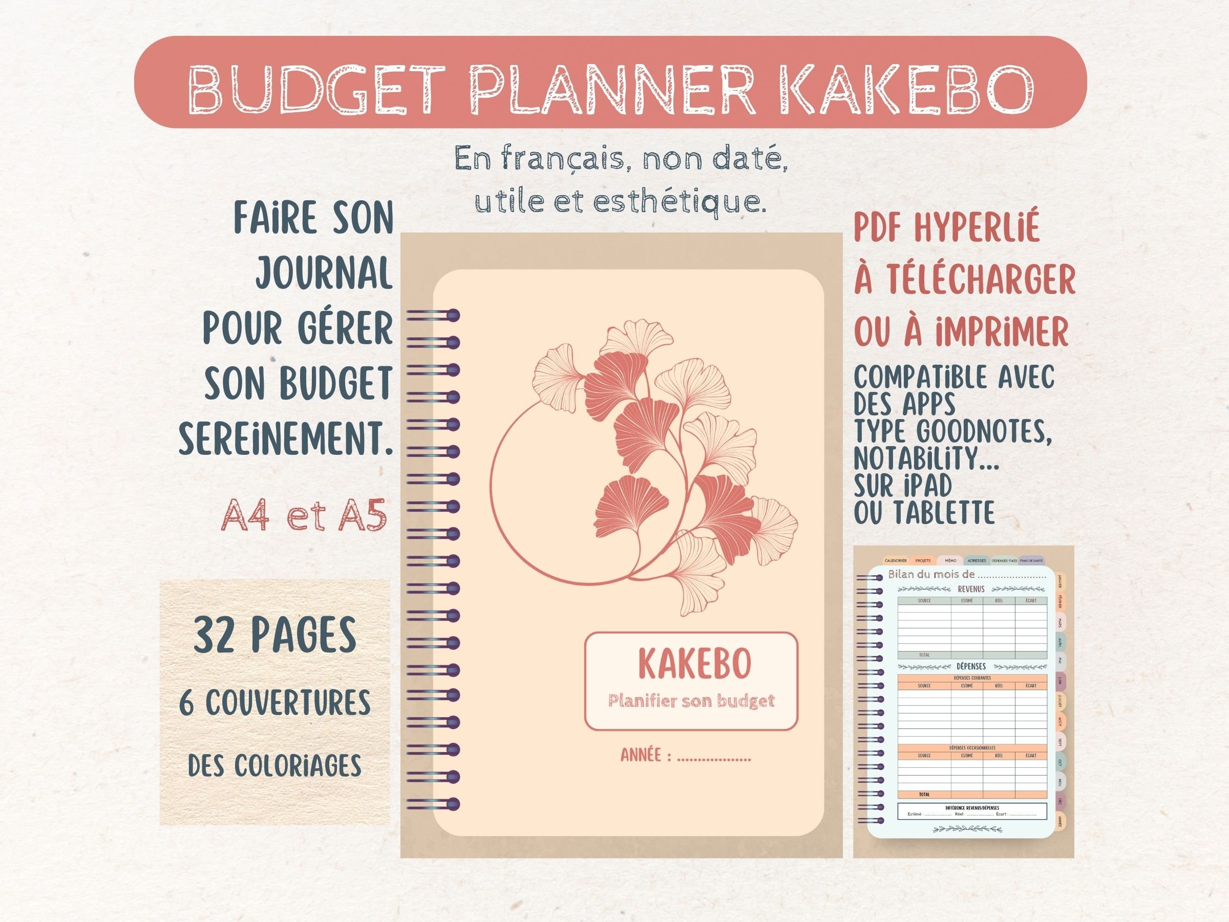Planificateur d'argent de poche: avec le Kakebo, la planification