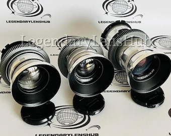 Jupiter-9 2/85mm, Mir-1B 2.8/37mm, Jupiter-37A 3.5/135mm set of 3pcs vintage lenses with any adapter of your choice