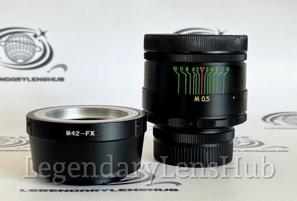 HELIOS-44-2 2/58mm Vintage Lens With Adapter M42–fujifilm (FX) X