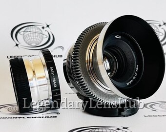 Helios-44 M 2/58 mm レンズ、M42 - マイクロ 4/3 アダプター付き