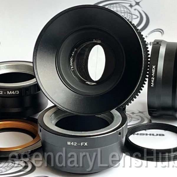 Anamorphic Helios-44-2 58mm f2 KMZ Soviet Cine Mod lens, M42 mount with any adapter of your choice, lens with oval bokeh and flares