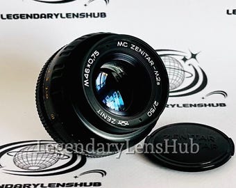 MC Zenitar-M2s 2/50 Montura M42, un objetivo de retrato vintage poco común con un hermoso efecto bokeh.