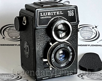 Vintage Filmkamera Lubitel 166 Universal, Rote Spiegelreflexkamera