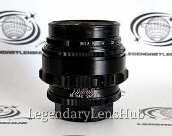 Jupiter-9 85mm f/2 Vintage Black Portrait Lens, M42 Mount, Rare Soviet Lens for SLR Cameras