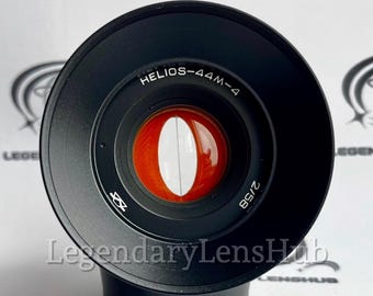 Helios-44 M-4 58 mm f2 アナモルフィック修正レンズ、ビンテージ