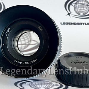 HELIOS-44M f2/58mm portrait lens with M42 mount and M42 adapter – Nikon F, vintage lens