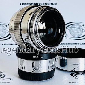 Jupiter-9 2/85mm Vintage Lens with M42–Fujifilm (FX) X-mount Adapter, Portrait Lens for SLR Cameras