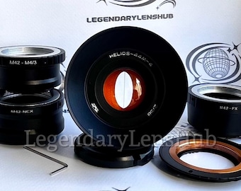 Helios-44M-4 58mm f2 Anamorphic modified lens, Helios Cinema Lens with Amber Tone and Oval Bokeh Effect with any adapter of your choice