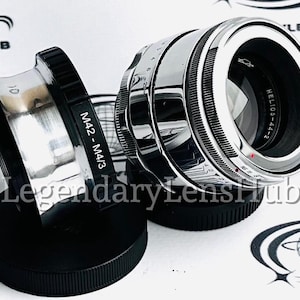 Helios-44-2 f2/58 mm KMZ レンズ、アダプター Micro 4/3 (MFT マウント)、Olympus Panasonic Lumix 用、完璧なボケ味を持つ希少なレンズ