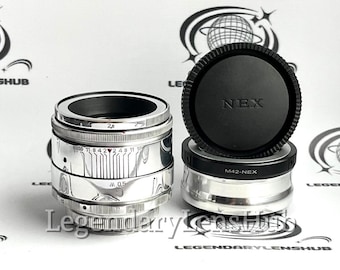 Objetivo Helios-44-2 f2/58 mm KMZ con adaptador Sony E NEX (para montura E) Objetivo para retratos URSS con bokeh perfecto