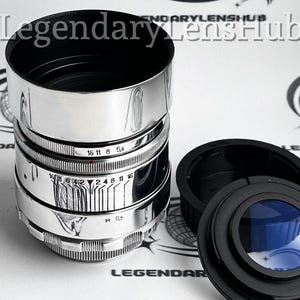 HELIOS-44-2 KMZ f2/58 mm lens with M42 adapter — Nikon F, with lens for infinity