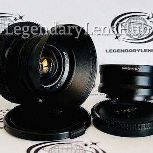 Mir-1B 2.8/37 Wide Angle Lens with adapter Sony E NEX (for E-mount), Modified Vintage Lens