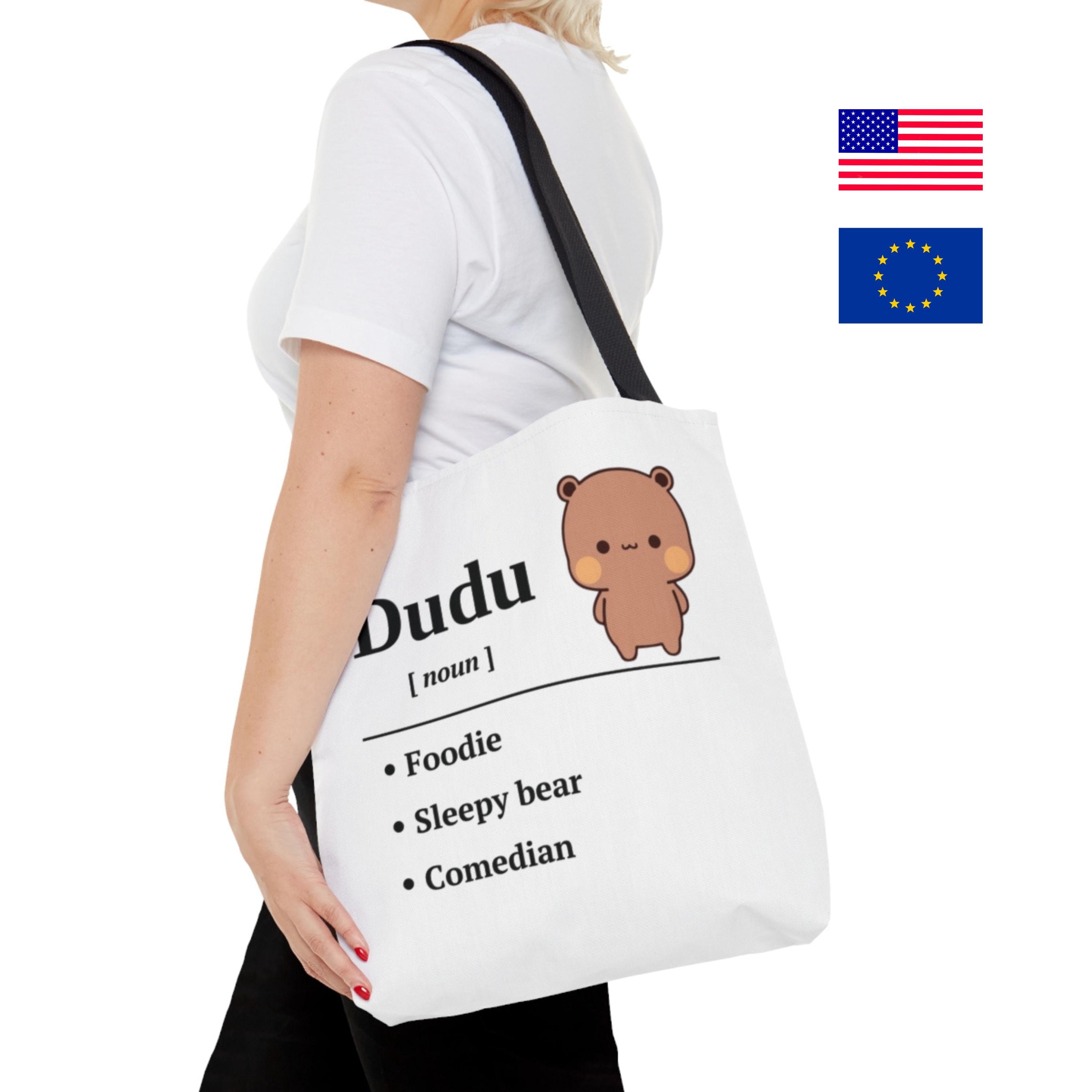 Bubu Dudu Tote Bag Dudu Foodie Sleepy Bear Comedian Cute