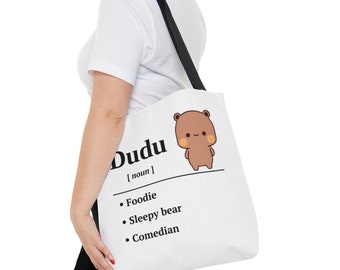 Bubu Dudu Tote Bag Dudu Foodie Sleepy Bear Comedian Cute Panda Bear Bag