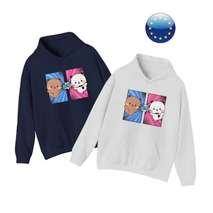 Bubu Dudu Hoodie Europe Sweatshirt, Superhero Comic Book Pullover, Cute Cartoon Character
