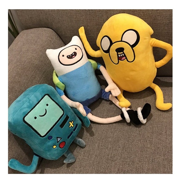 Peluches Adventure Time Finn, Jake et BMO