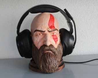 God of Wor Kratas Kopfhörer Ständer Display Halter Gamer Raum Dekoration